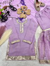 Oc 242 Pure Gmy Silk Embroidery Sequence Work Kids Wear Collections